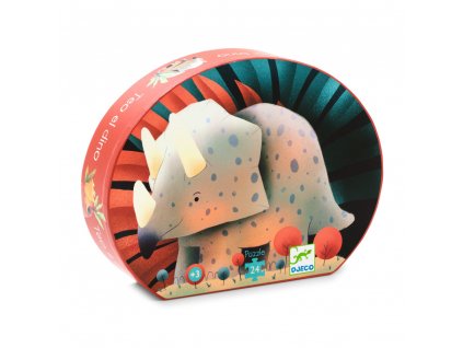 Puzzle v tvarovom balení - Dinosaurus Teo
