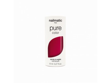 plant based nail polish intense raspberry paloma