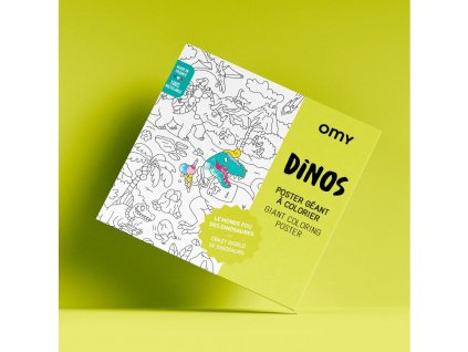 omy omalovanka poster dino