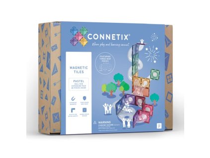 magneticka stavebnica connetix pastel ball run expansion 80ks