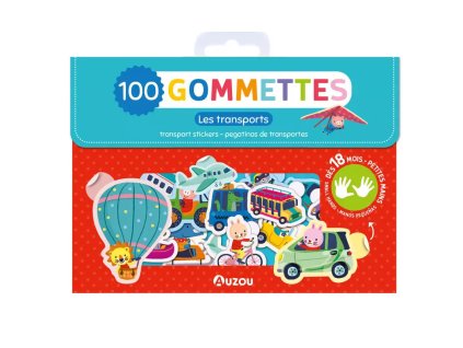 auzou 100 odlepitelnych nalepiek v krabicke dopravne prostriedky