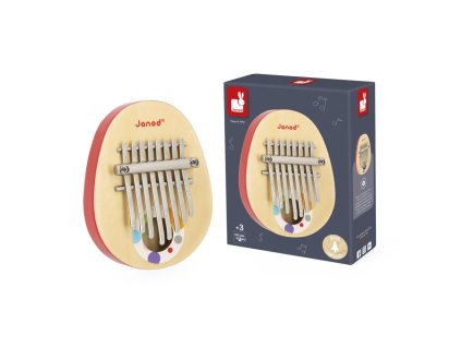 J07642 Janod Dreveny hudobny nastroj pre deti Kalimba Confetti 02