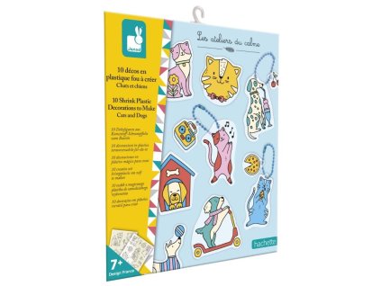 J09163 Janod Atelier Mini Kreativna sada Zmrstovacie obrazky vyroba magnetiek a kluceniek 15