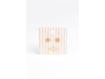 mrs ertha detske pozlatene nausnice zlaty kvietok