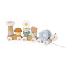 J04010 Janod Sweet cocoon Dreveny tahaci vlacik pre deti Slimak 04