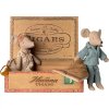 maileg mum dad mice in cigarbox 17 5313 00