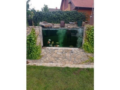 Průhledové sklo pro jezírka uzavřený rám