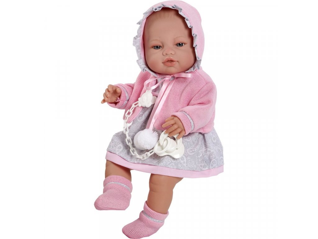 Luxusná detská bábika-bábätko Berbesa Amanda 43cm