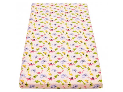 Detský penový matrac New Baby 120x60 rúžový - rôzne obrázky