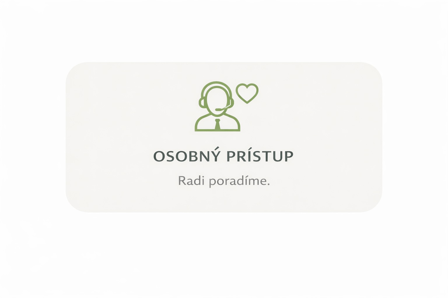 Osobný prístup k zákazníkom