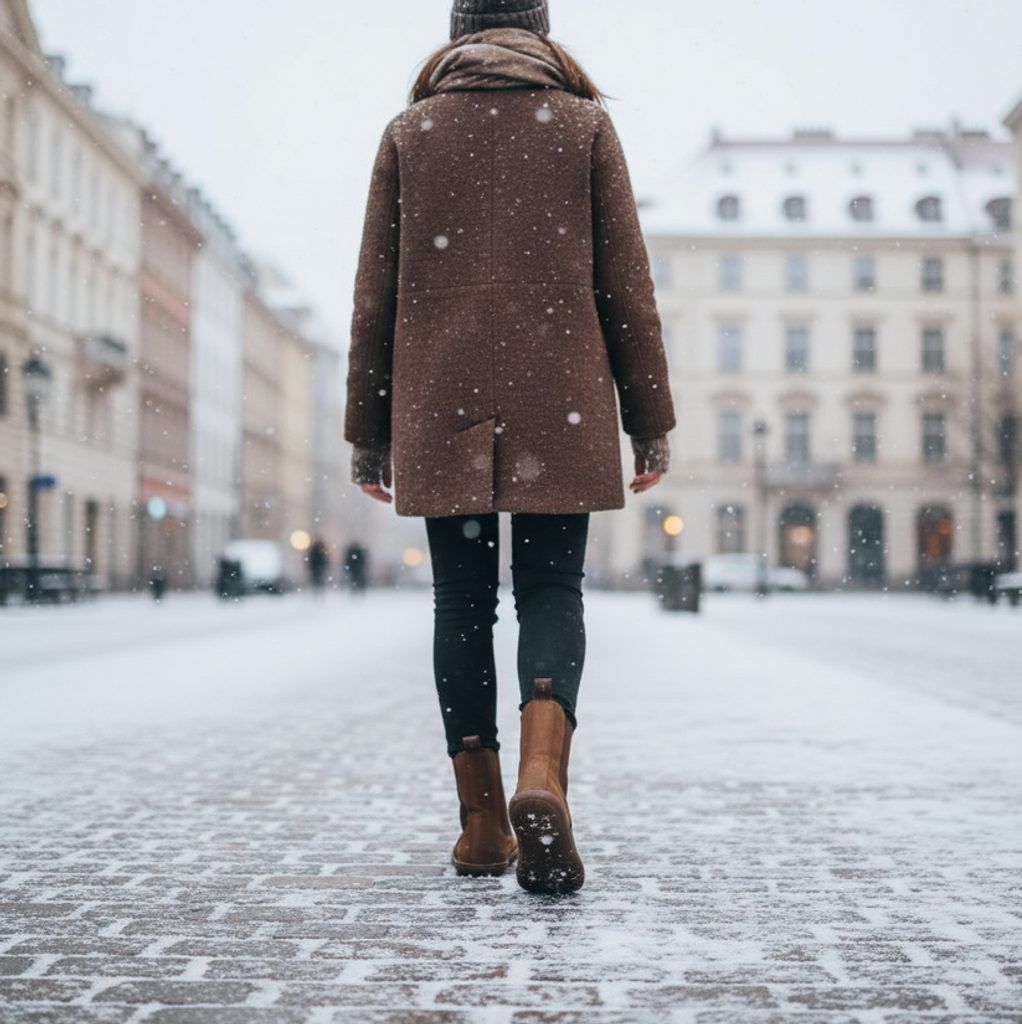 Dámske barefoot zimné topánky v chladnom počasí