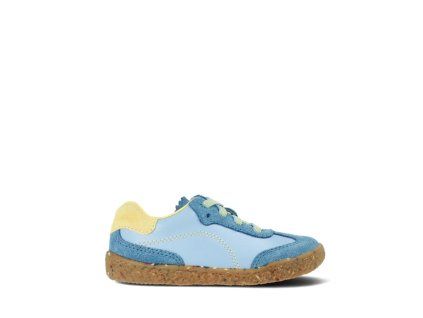 Detské barefoot tenisky Groundies Panama Blue/Lemon