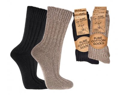 Socks - 100% cotton / 3 pairs