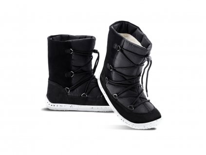 detske zimne barefoot topanky be lenka snowfox kids 2 0 black / bububu.sk