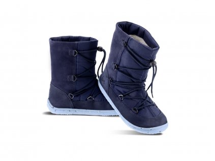 detske zimne barefoot topanky be lenka snowfox kids 2 0 dark light blue 36504 size large v 1