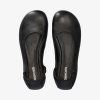 Groundies Sleek Black – dámske kožené barefoot baleríny