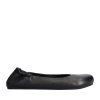 Groundies Sleek Black – dámske kožené barefoot baleríny
