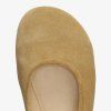 Groundies Sleek Beige – dámske kožené barefoot baleríny