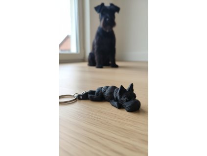 Scottie 3D Print Keychain Macro