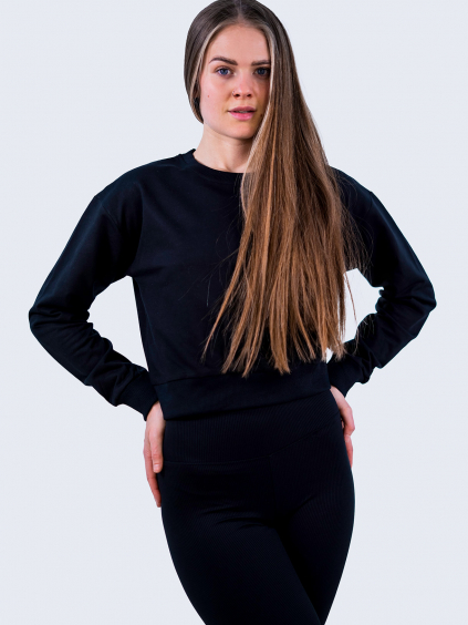 Krátká mikina Maria - černá (Velikost XL)