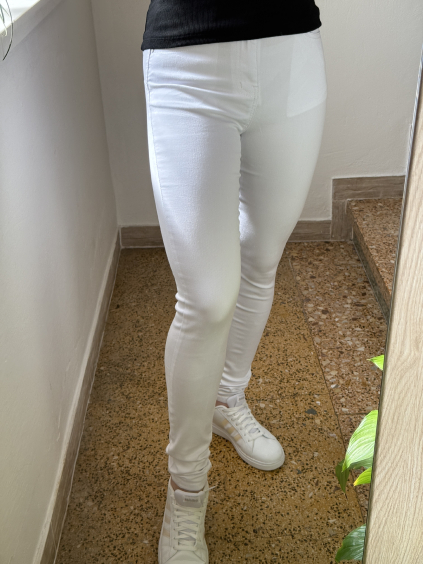 Bílé kalhoty Push Up