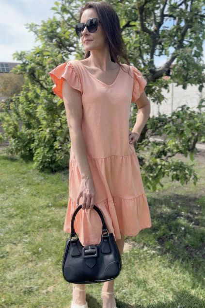 Bavlněné šaty Elodie Chic - meruňkové