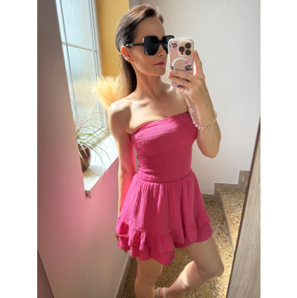 Letní overal Bonita tmavě růžová