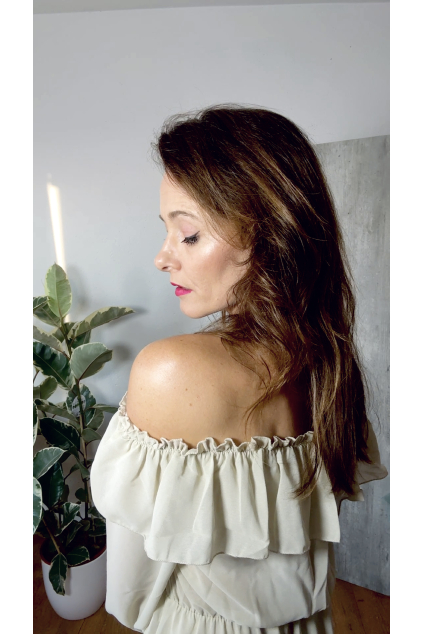 Béžové šaty s volánky Rosalina uni