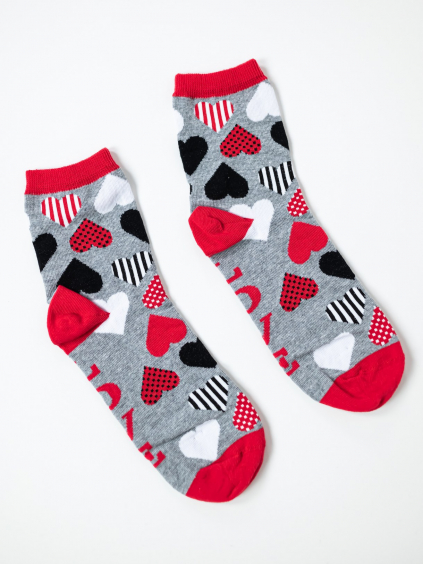 Ponožky valentýn red