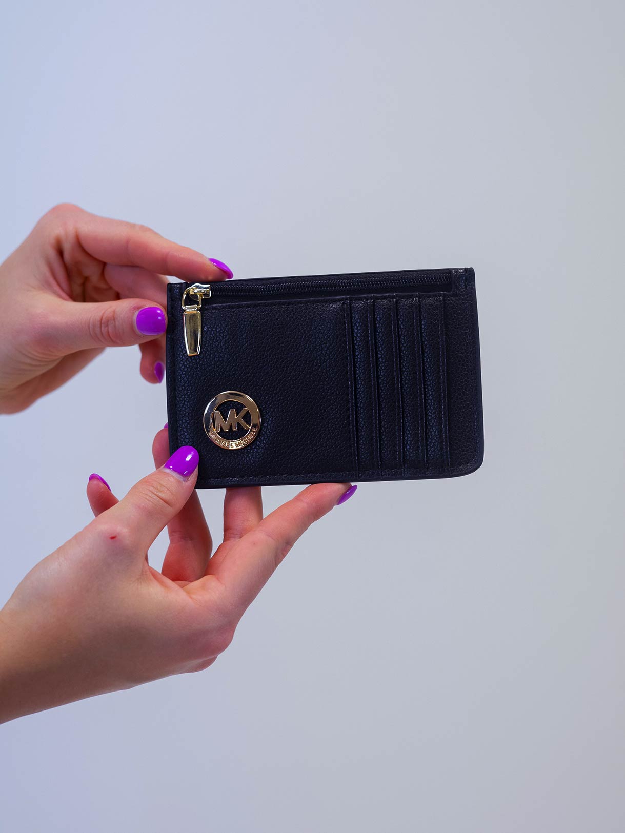 Koženková černá mini peněženka Eliana
