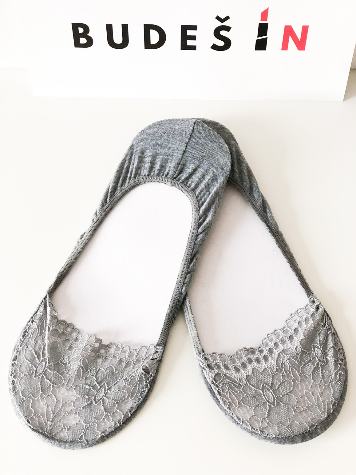 Ponožky Lace grey Velikost: 39/42