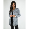 Šedá denim bunda Meira (Velikost XL)