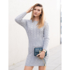 šaty Knetty pleteni, kulaty vystrih u krku, xs m, opticky zuzuji pas (4)