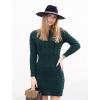 šaty Knetty pleteni, kulaty vystrih u krku, xs m, opticky zuzuji pas (8)