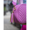 14248 4 ruzova kabelka doris s pruhovanym nastavitelnym popruhem
