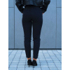 Černé elegantní kalhoty Eliana s opaskem (Velikost S)