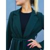 14554 3 lehky tmave zeleny elegantni kabatek irina s opaskem