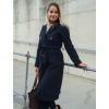 14587 cerny dlouhy elegantni kabat joscelyn s opaskem