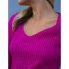 14611 5 ruzove pletene saty yazmin s dlouhym rukavem