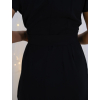 Černé asymetrické šaty Enu na zapínání zipem (Velikost S-M)