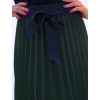 15225 1 15225 1 plisovana zelena midi sukneJHUIH blandina s gumou v pase a ozdobnou masli