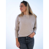 Béžový svetr Mikala z hladkého úpletu (Velikost S-M)