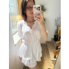 Bílý mušelínový kraťasový komplet Olivia