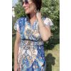 Krátké šaty Oriental blue
