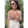 Dlouhé šaty Orient orange UNI - XS, S, M