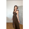 Čokoládově hnědé šaty Tulipa