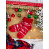 8439 1 frote ponozky christmas red