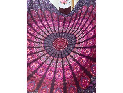 Přehoz Vínové paví pero