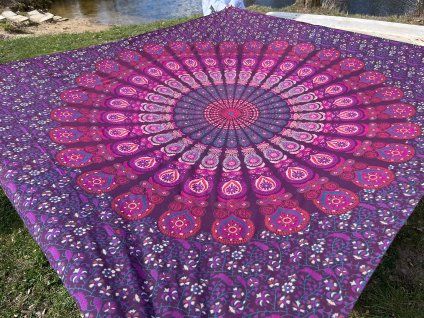 Přehoz Vínové paví pero