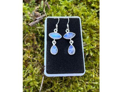 Měsíční kámen náušnice